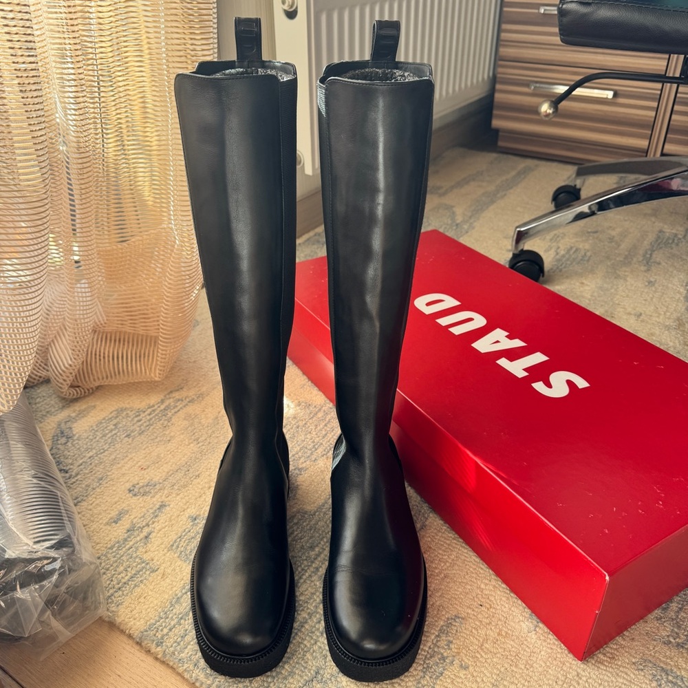STAUD Palamino Tall Boot Black size 37 NEW